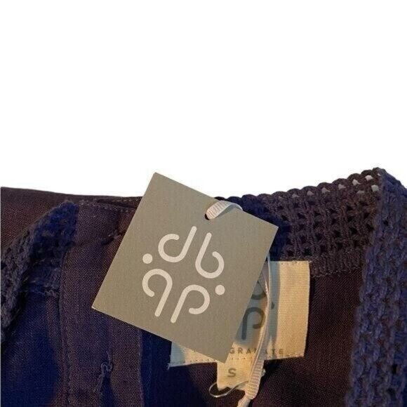 Pomegranate Womens Luxe Linen Babydoll Dress Small Lagenlook Beachy Oversized - Picture 9 of 11